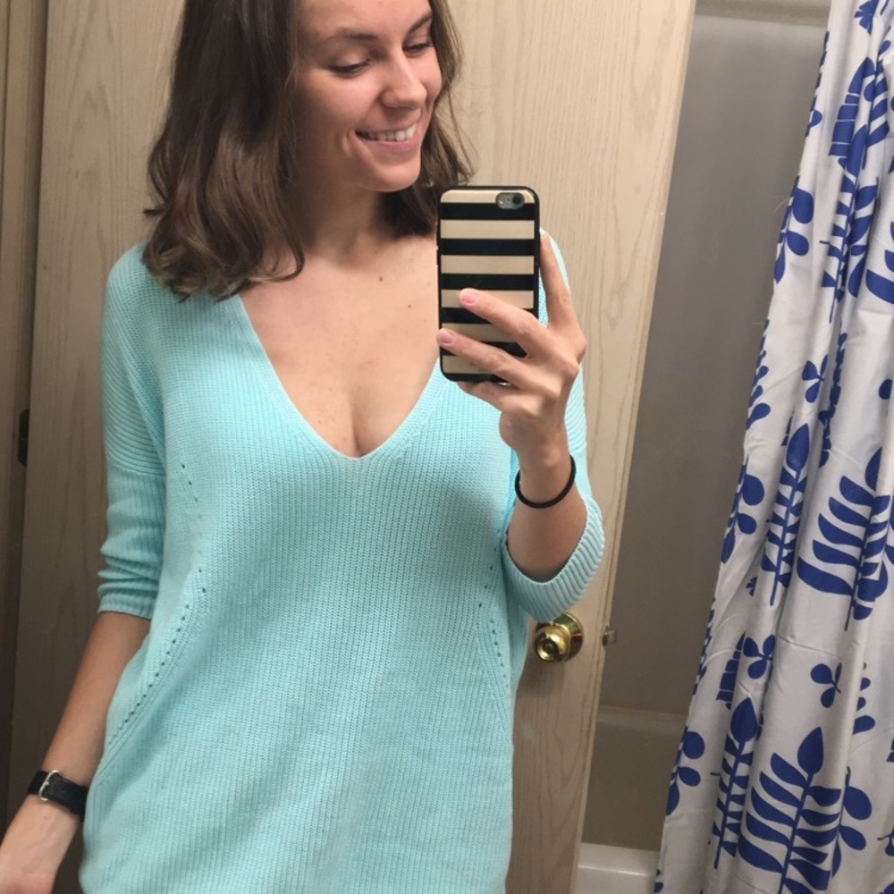 Express baby blue sweater